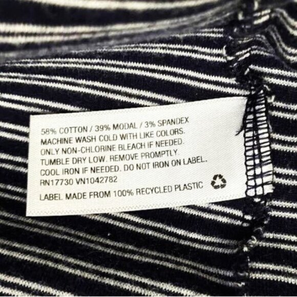 Isabel Maternity Striped Tank Top Navy White Sleeveless Tee by Ingrid & Isabel - Picture 9 of 13